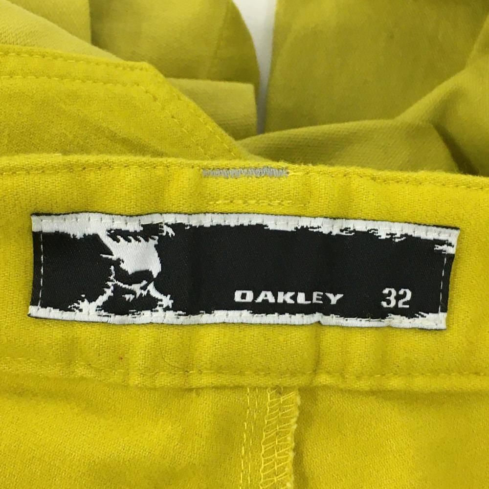 オークリー ハーフパンツ イエロー×グレー ペイント柄刺しゅう ティー