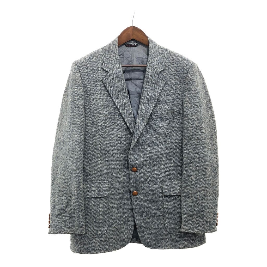 1980年代 ヴィンテージ Harris Tweed テーラードジャケット 80年代 ビンテージ 英国製 HARRIS TWEED ハリスツイード St