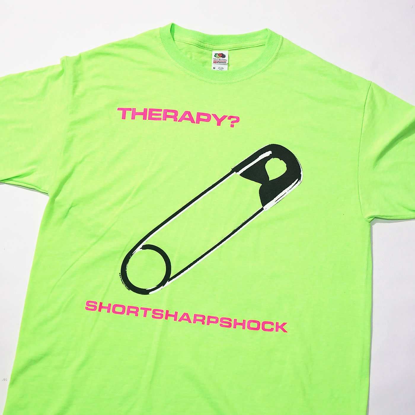 THERAPY? セラピー 正規品 新品 バンド Tシャツ Short Shock-Green 90s 