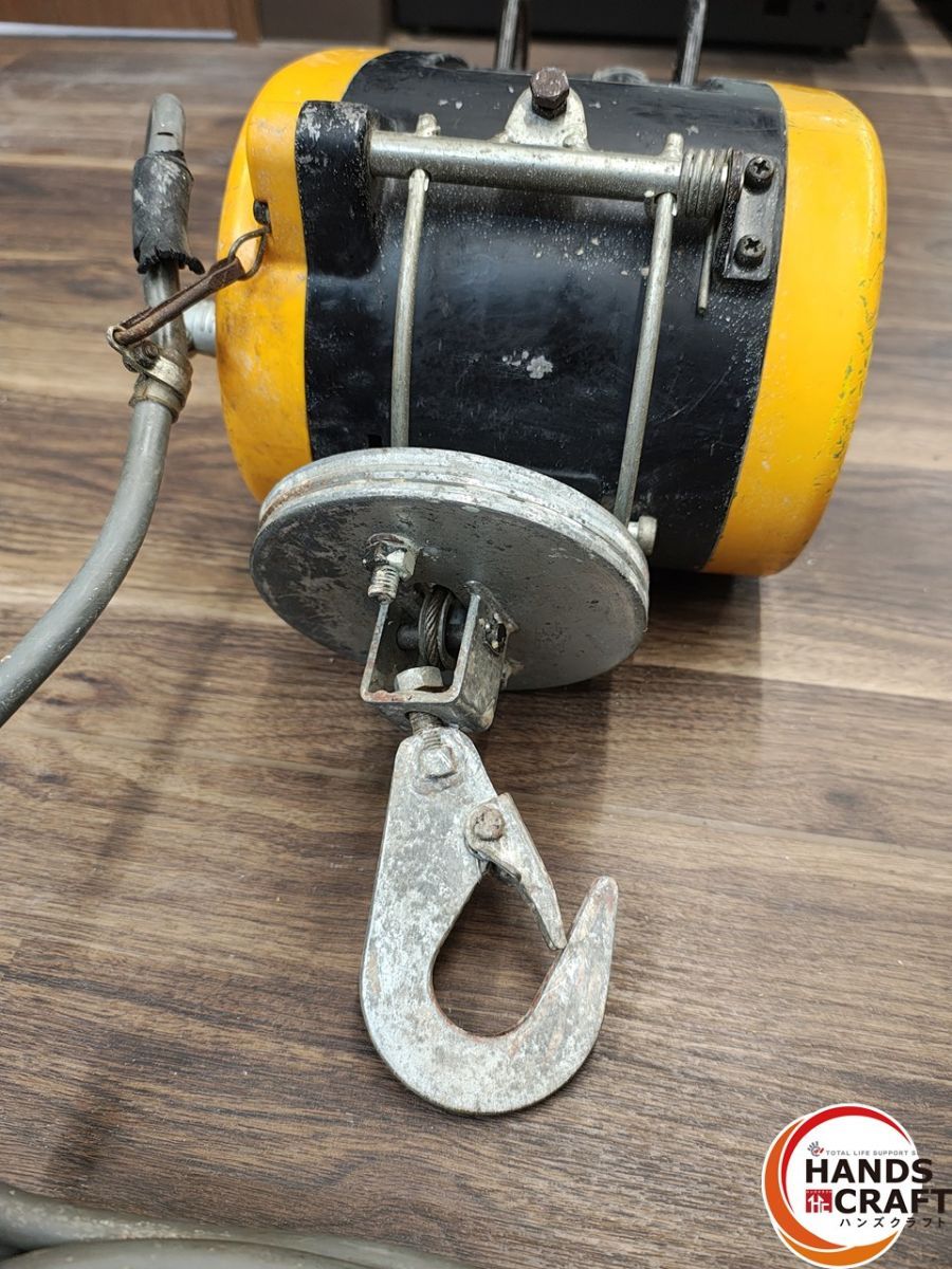 中古】リョービ 電動ウインチ WI-61C 電源コード、リモコン付属あり