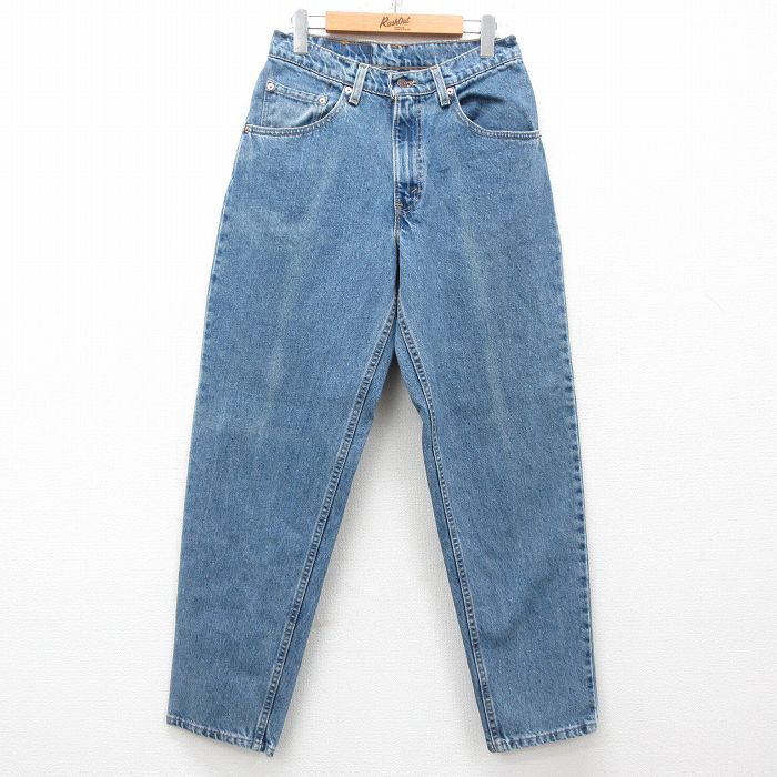W30|古着 リーバイス Levis 560 ジーンズ メンズ 90s テーパード コットン 紺 ネイビー デニム 25may14 ボトムス ジーパン Gパン ロン