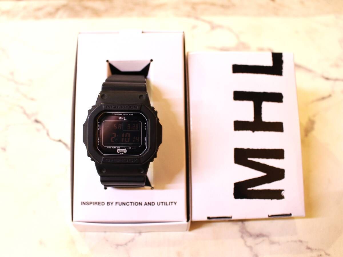 ☆美品 MARGARET HOWELL別注 G-SHOCK TOUGH SOLAR ジーショック タフソーラー オールブラック G-5600E-MHL  マーガレットハウエル 腕時計 - メルカリ