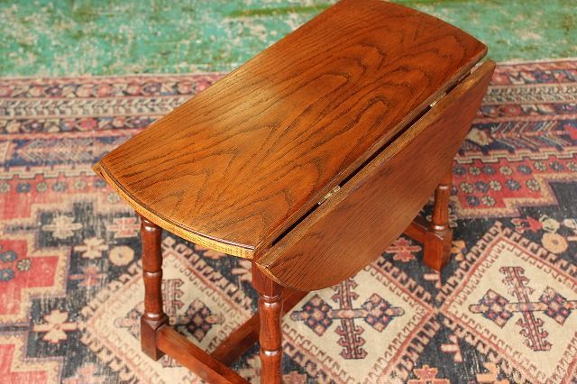 イギリス ビンテージ 家具 ドロップリーフテーブル バタフライ 英国 6589d ヴィンテージドロップリーフテーブル イギリス バタフライ