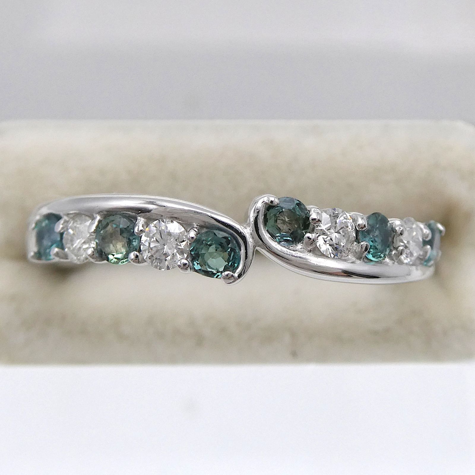 アレキサンドライト ダイヤリング 約11号 AX:1.84ct D:1.11ct