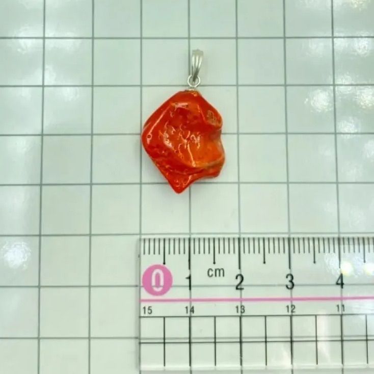 土佐沖珊瑚 ペンダントトップ 血赤珊瑚 土佐沖 シルバー 無染色 宝石珊瑚 本珊瑚