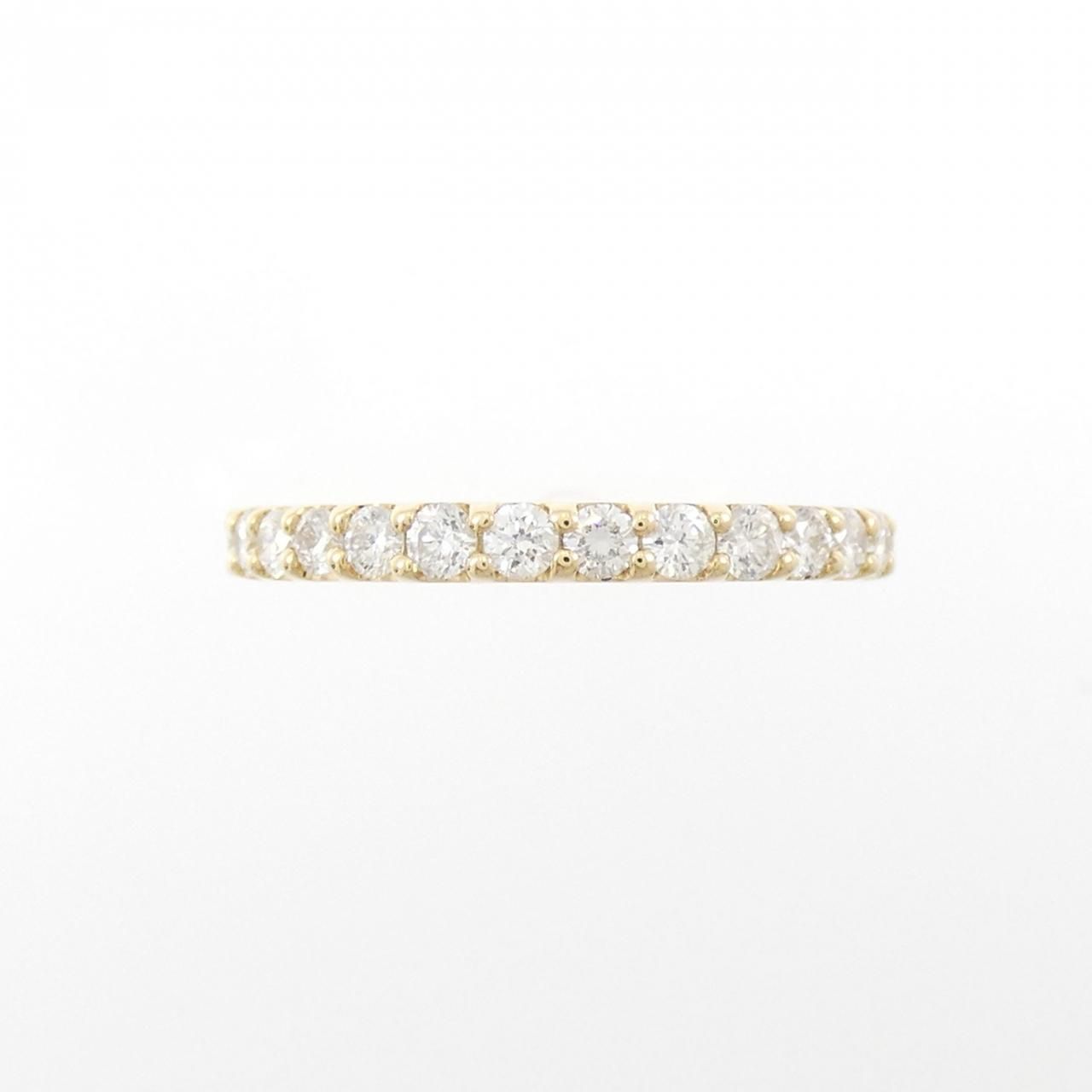 未使用品 k18 ダイヤモンド0.30ct ハーフエタニティリング K18WG ハーフエタニティ ダイヤモンド リング 0.30CT