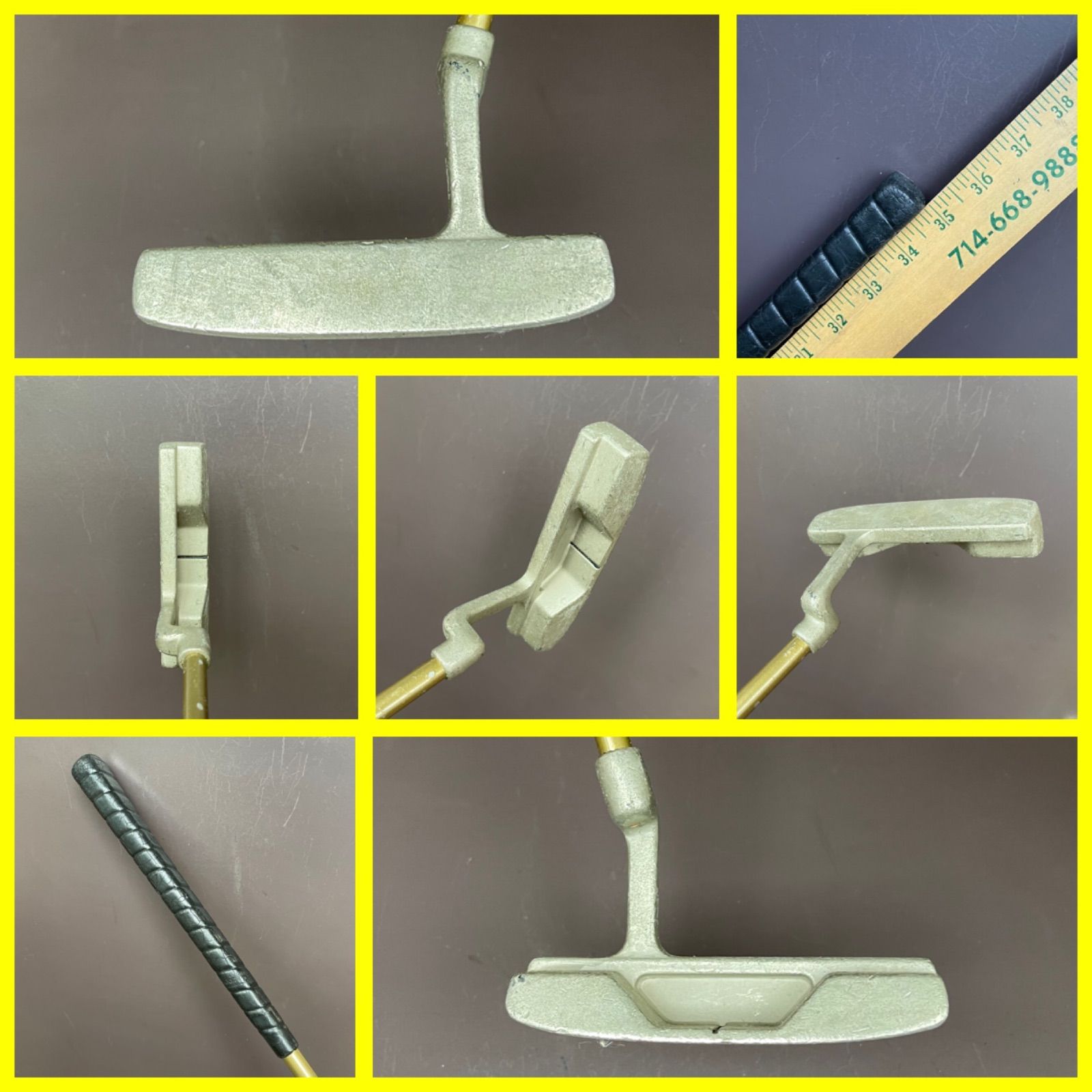 57-2610-4 再入荷 み GolfPlanner パター 珍しい逆クランクネック 35インチ 珍しいパターですが 転がりが良くパット打ちきれない人にピッタリのパターです グリップ交換が必要です