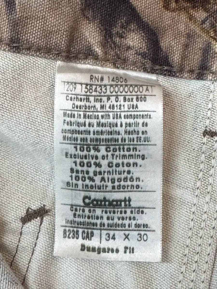  ヴィンテージ Carhartt カーハート リアルツリー ワークパンツ 34 x 30 チノパン パンツ