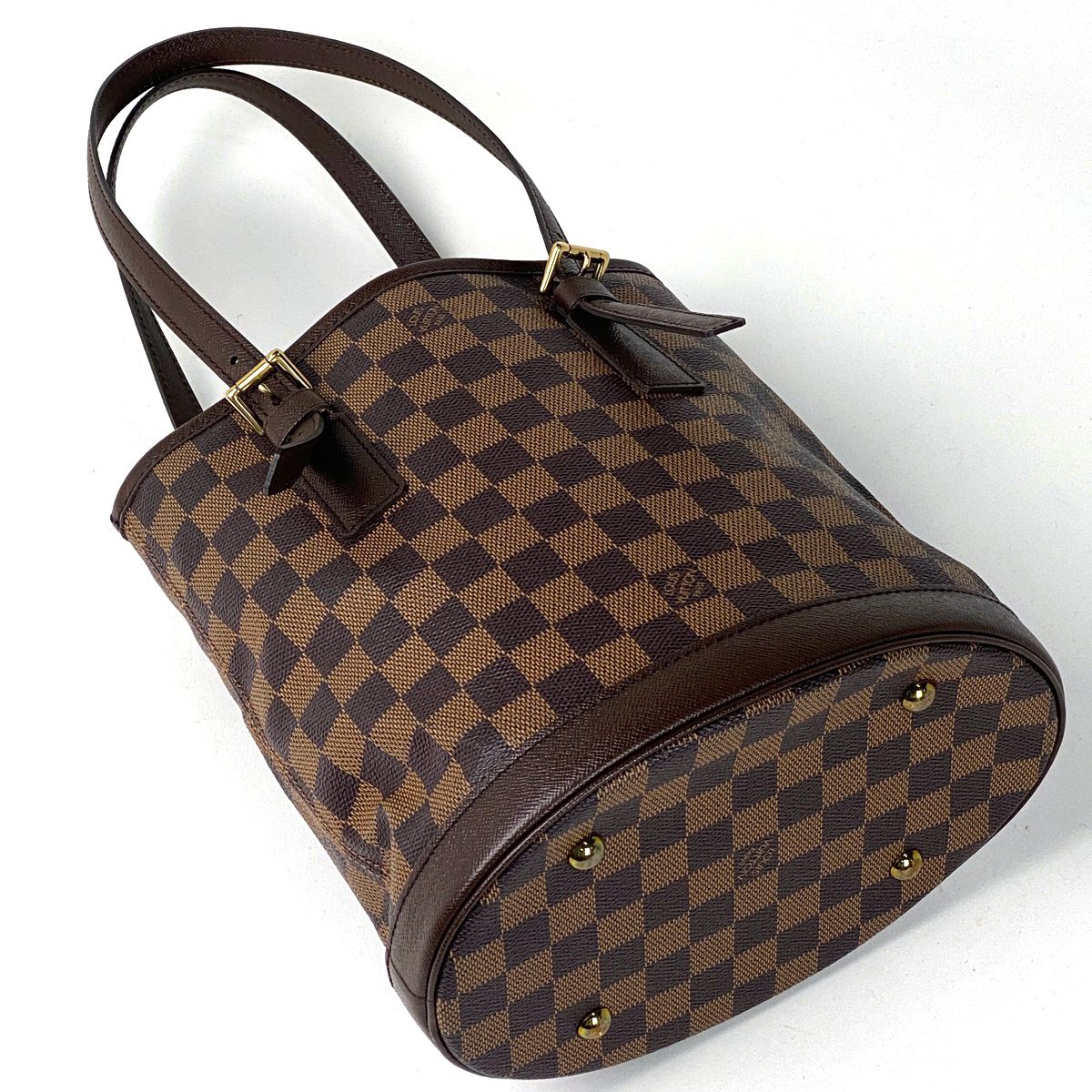 ルイ ヴィトン Louis Vuitton マレ ハンドバッグ バケット ショルダー トートバッグ ダミエ ブラウン N42240 レディース
