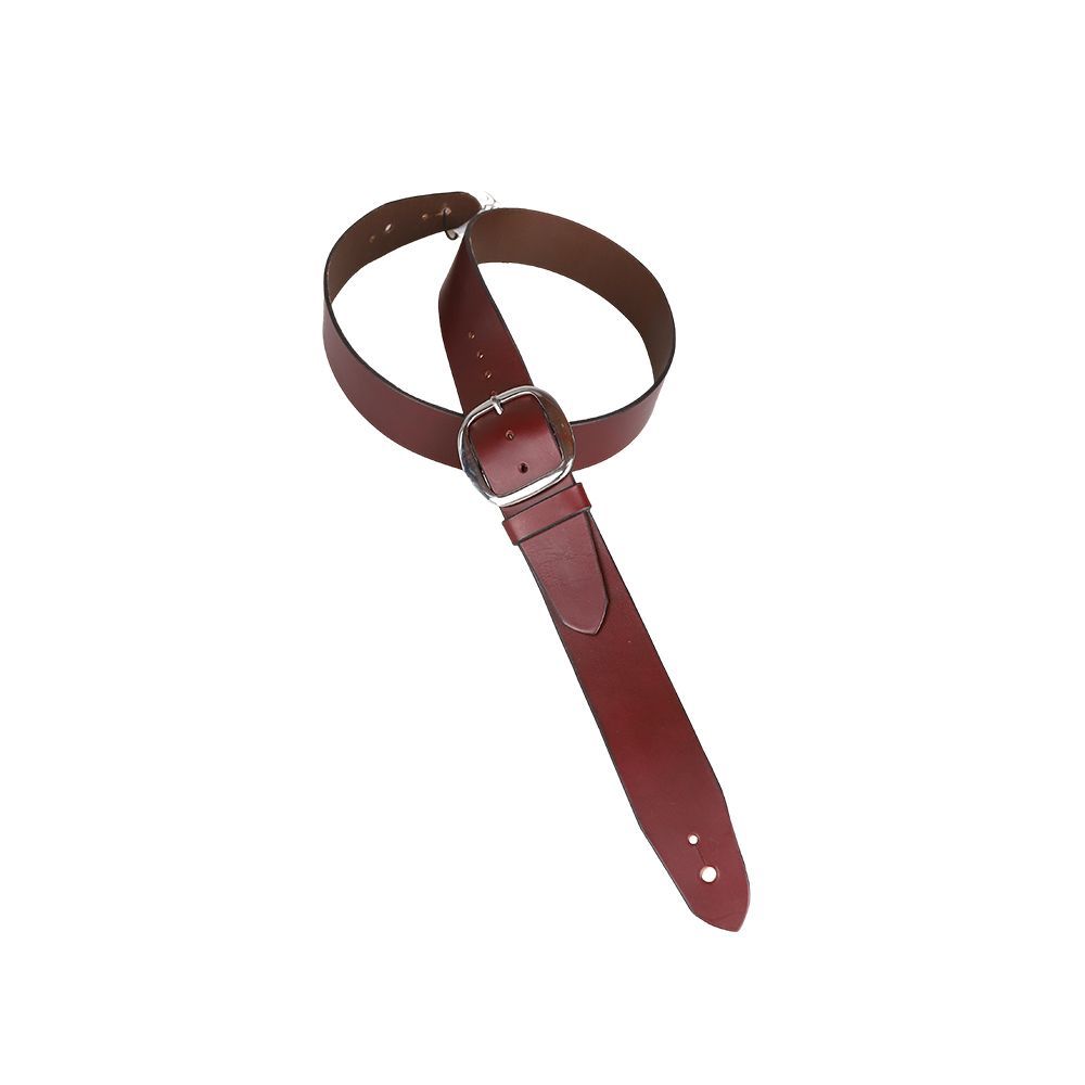 BEAR STRAPS ベアストラップ 英国手工製ギターストラップ Basic Electric Red Silver Noel Gallagher初期モデル 完全手作り 耐摩耗性と耐久性が高い