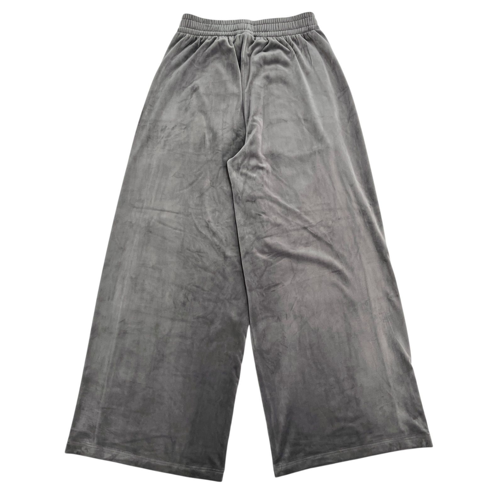 7534 adidas originals アディダスオリジナルス ベルベット ルーズ トラックパンツ チャコール L TAXISZCZECINEK_PL