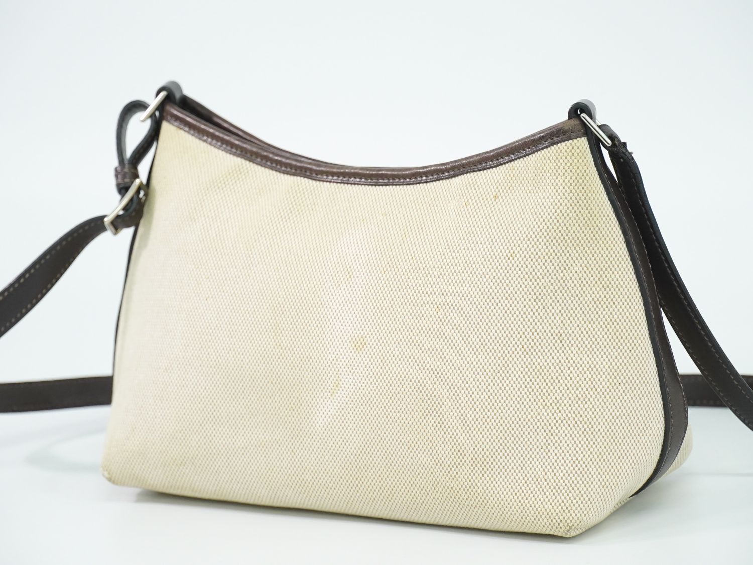 本物 エルメス HERMES ベルランゴ PM トワルアッシュ ショルダーバッグ  