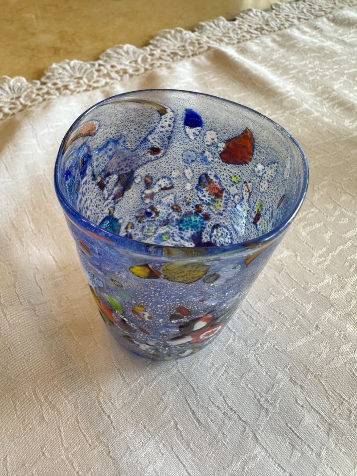 MURANO ITALY ムラノ イタリア◇ゴブレット コップ ペアグラス