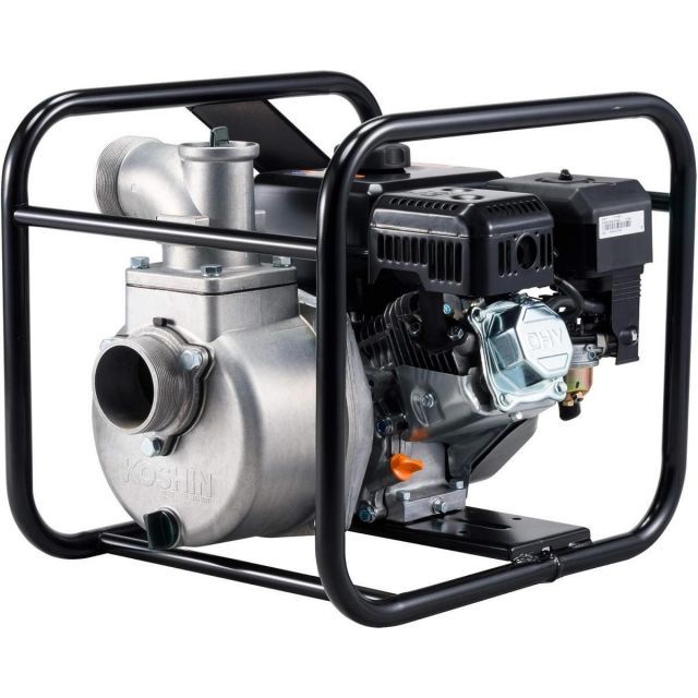 工進 KOSHIN 4サイクル エンジンポンプ ハイデルスポンプ SEV-80X 80mm 3インチ エンジン搭載