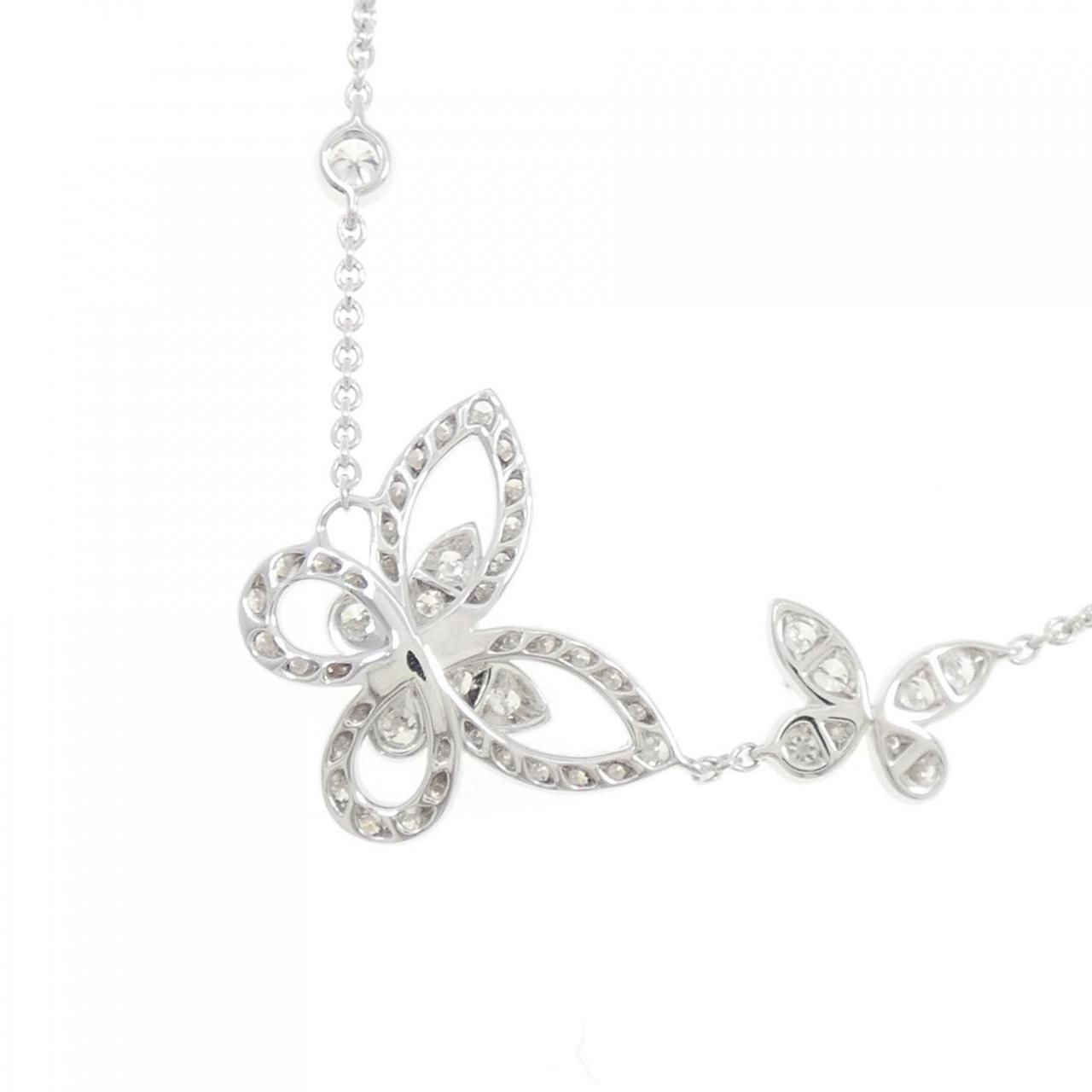 グラフ ダブル バタフライ シルエット ネックレス グラフ ネックレス