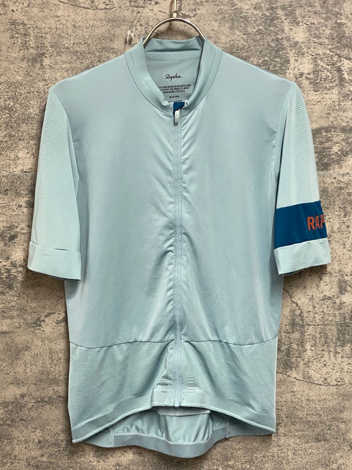 美品　Rapha 　ラファ　サイクルジャージ　水色　L JC595 ラファ Rapha PRO TEAM JERSEY 半袖 サイクルジャージ