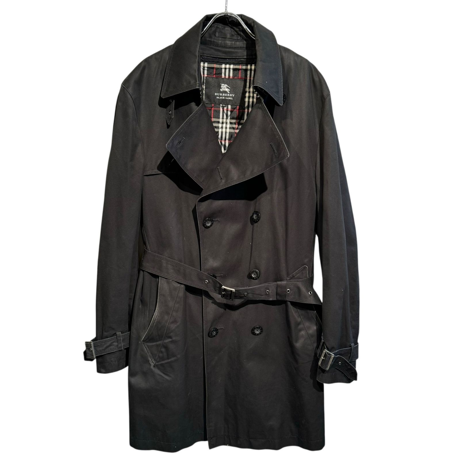 BURBERRY BLACK LABEL トレンチコート LL 黒 楽天市場】BURBERRY BLACK LABEL バーバリー ブラックレーベル