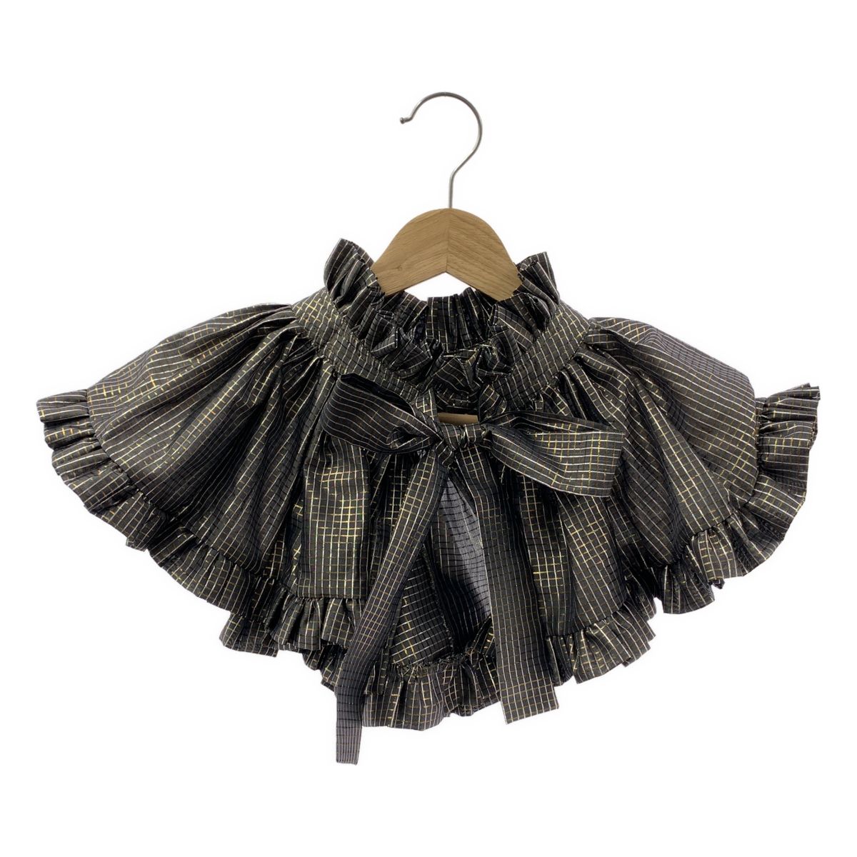 【美品】  HOUGA / ホウガ | フリル 装飾 ボリューム 付け襟 | グレー系 | レディース 美品】 HOUGA / ホウガ | フリル 装飾 ボリューム 付け襟 | グレー系