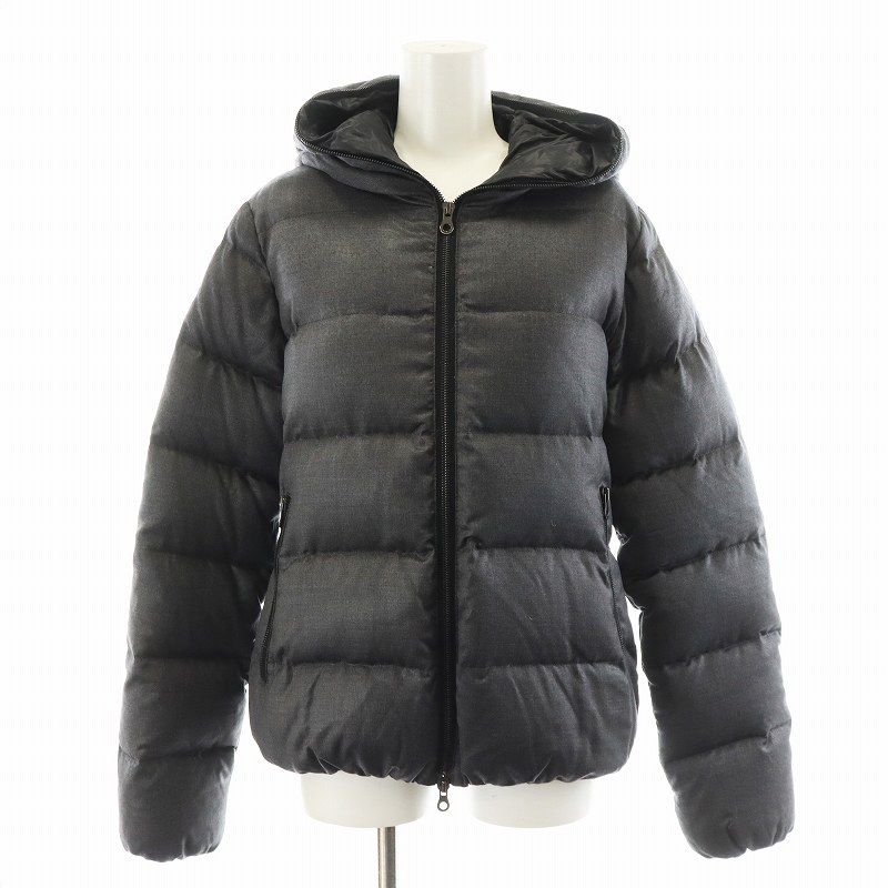 DUVETICA THIADUE-wool ダウンジャケットグレー40