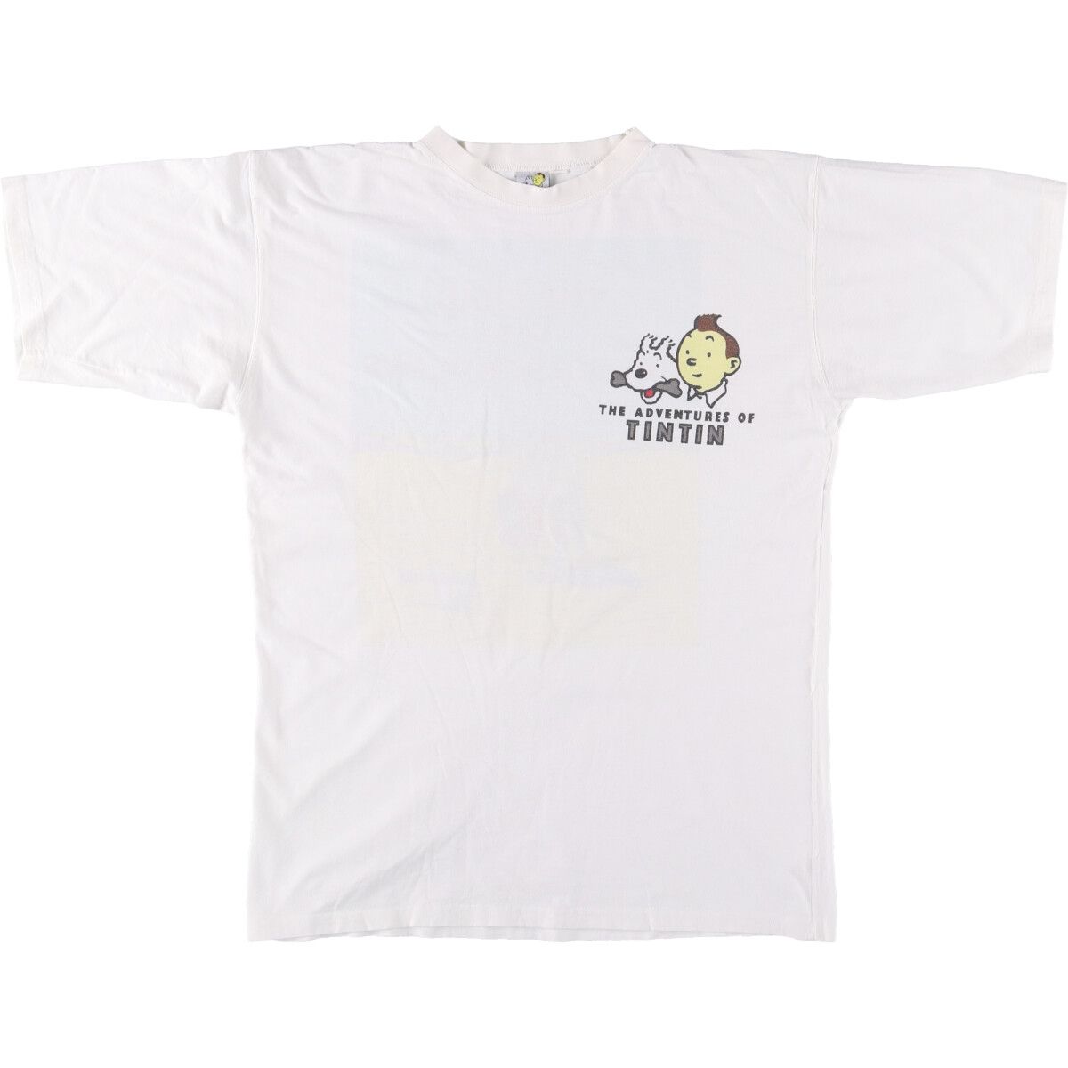 古着 90年代 THE ADVENTURES OF TIN TIN タンタンの冒険 DESTINATION MOON キャラクタープリントTシャツ メンズXL相当|eaa563224