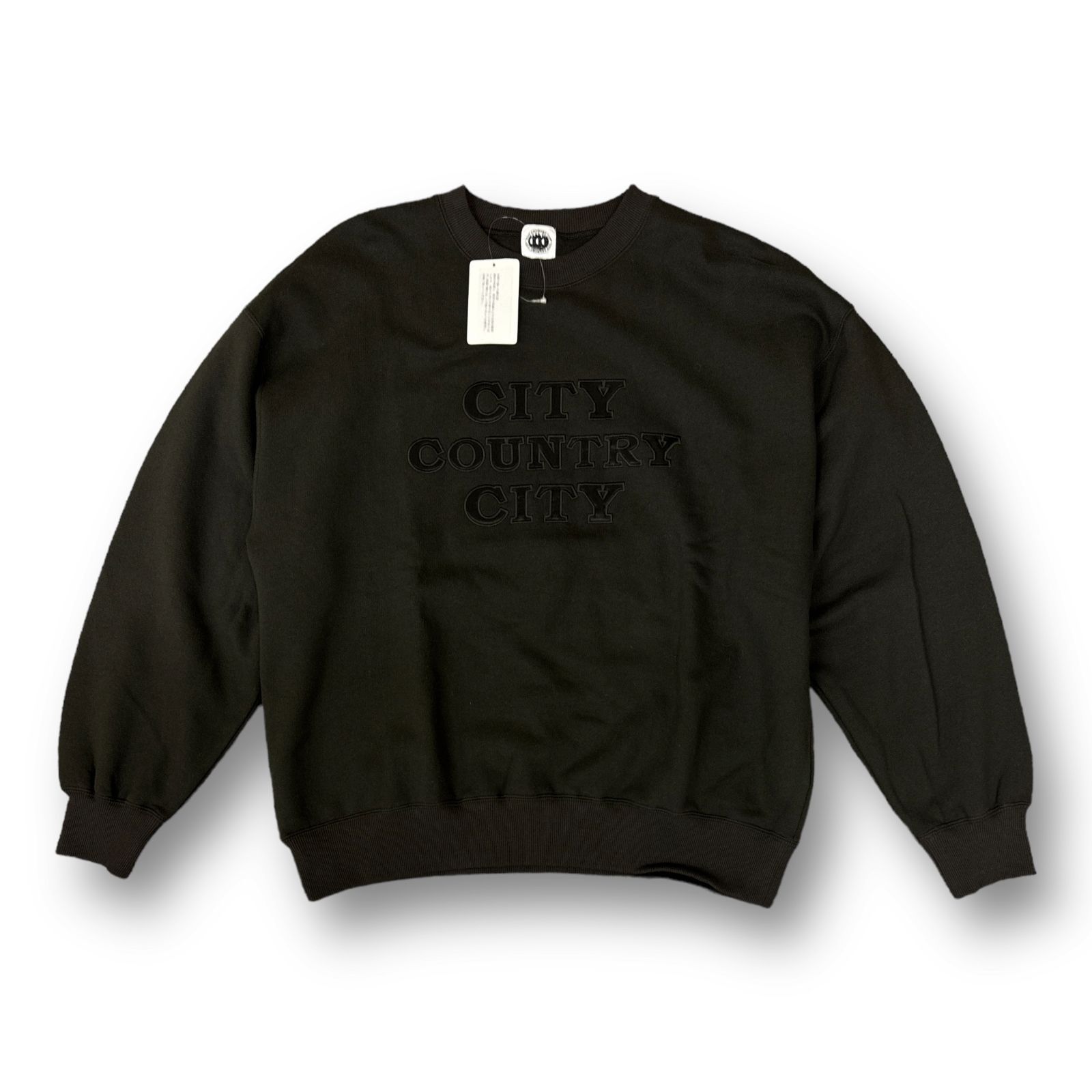 定価22000円 新品 CITY COUNTRY CITY 23SS APPLIQUE LOGO COTTON SWEAT 