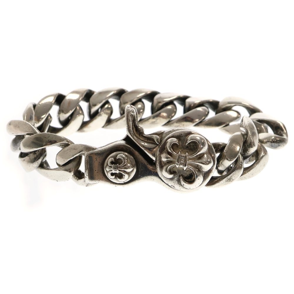 CHROME HEARTS (クロムハーツ) CLSC CHN LNK BRACELET BS FLEUR フレア 