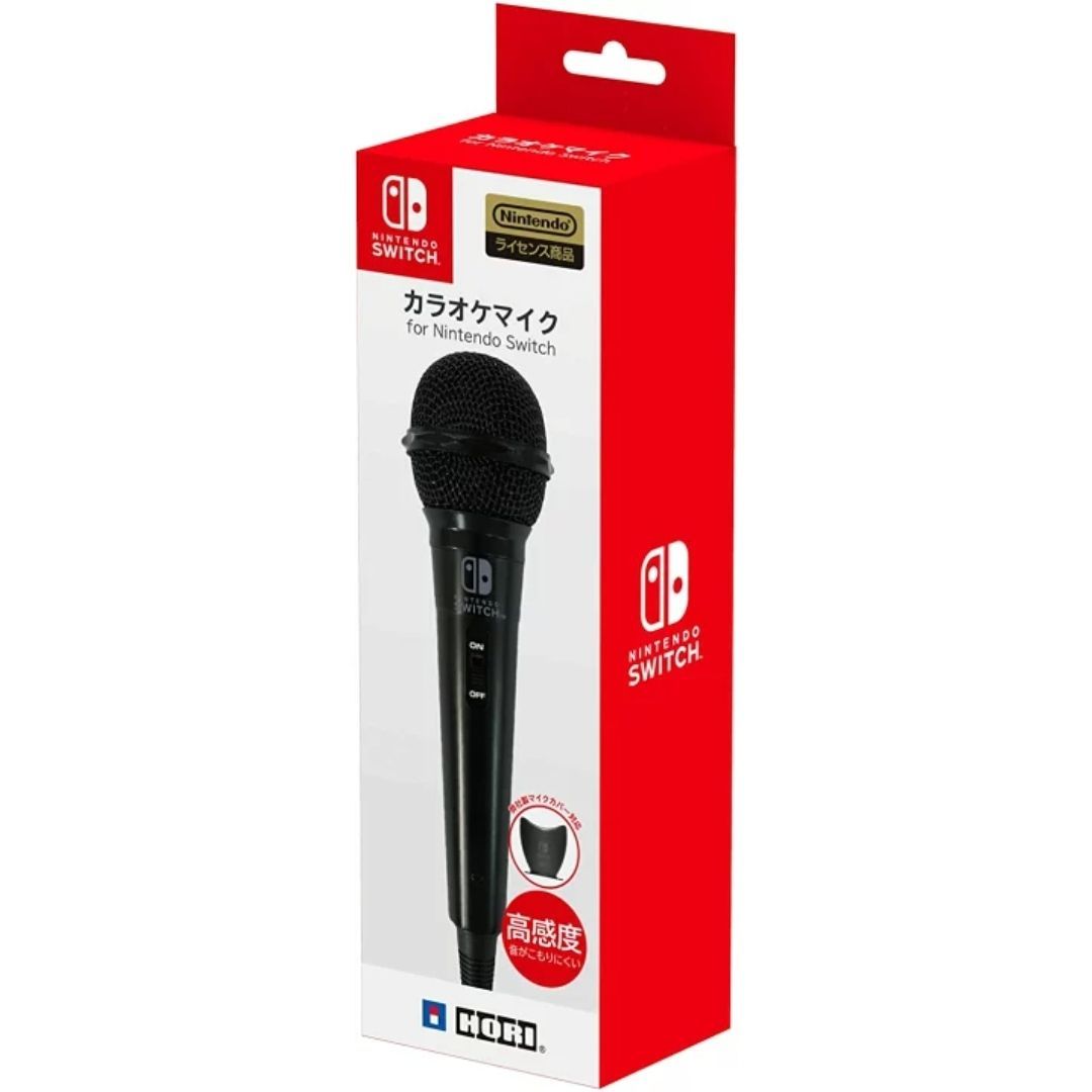 新品未開封 任天堂 NintendoSwitch 純正 カラオケマイク&マイクカバー 