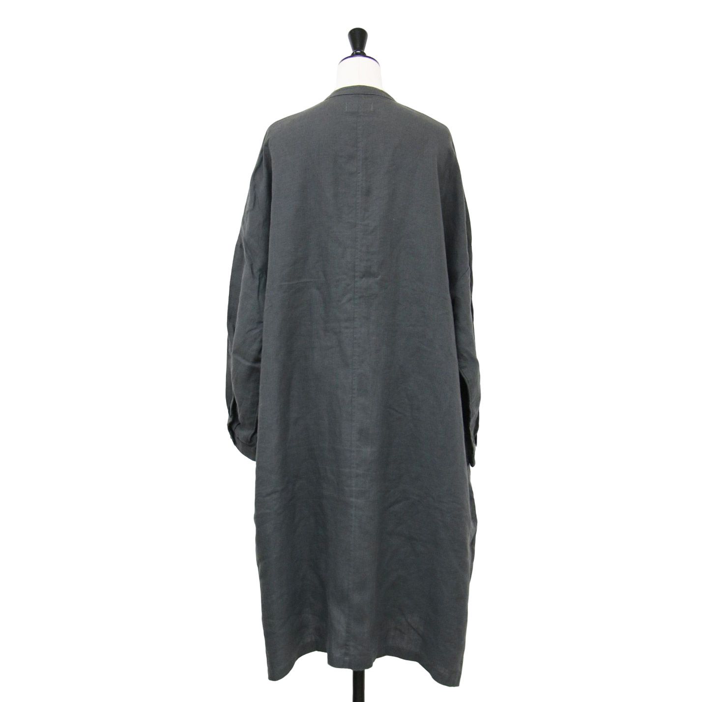 HUIS ハウス ワンピース グレー サイズ:FREE / 22春夏 シャトルリネン