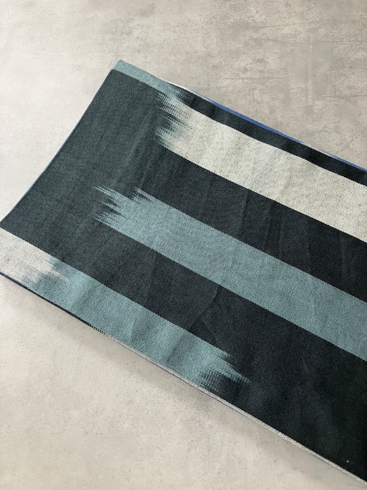 リバーシブル半幅帯 ストームブルー