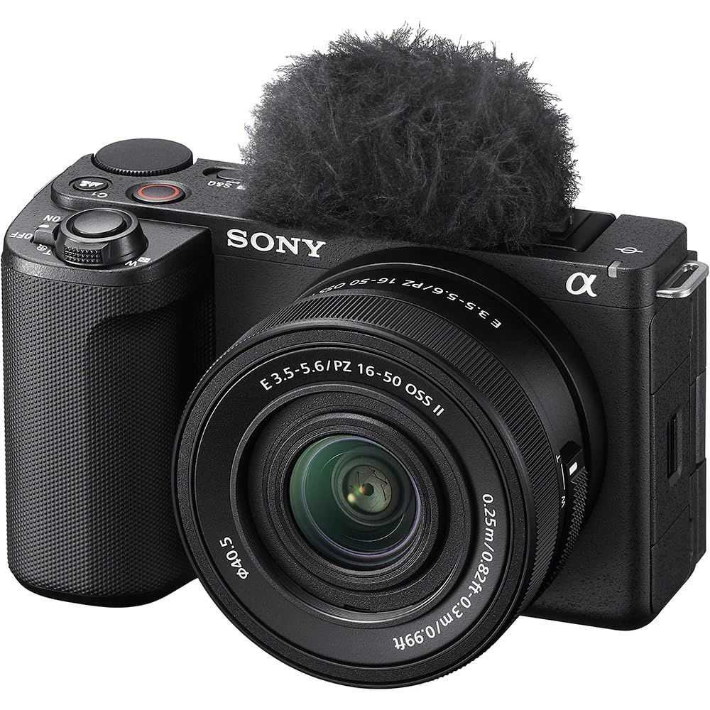 SONY ソニー Vlog用カメラ VLOGCAM APS-C ミラーレス一眼カメラ ZV-E10M2 パワーズームレンズキット 同梱レンズ SELP16502 ブラック ZV-E10M2K BQ