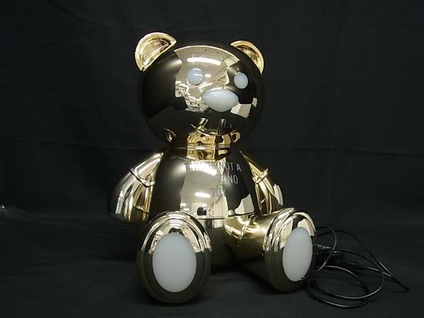 MOSCHINO×Kartel モスキーノ×カルテル トイゴールド テディベア テーブルランプ インテリア ゴールド系 FJ0285