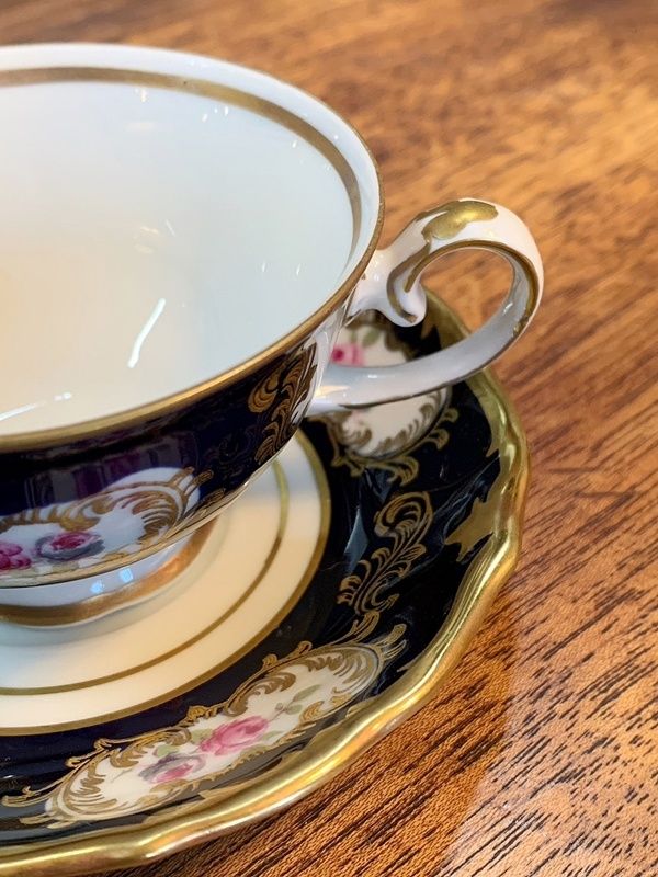 REICHENBACH Echt Kobalt デミタスカップ＆ソーサー 1客 ドイツ