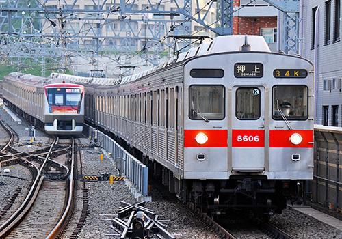 東急電鉄8500系(8606編成 黄色テープ付き)増結用中間車6両セット(動力