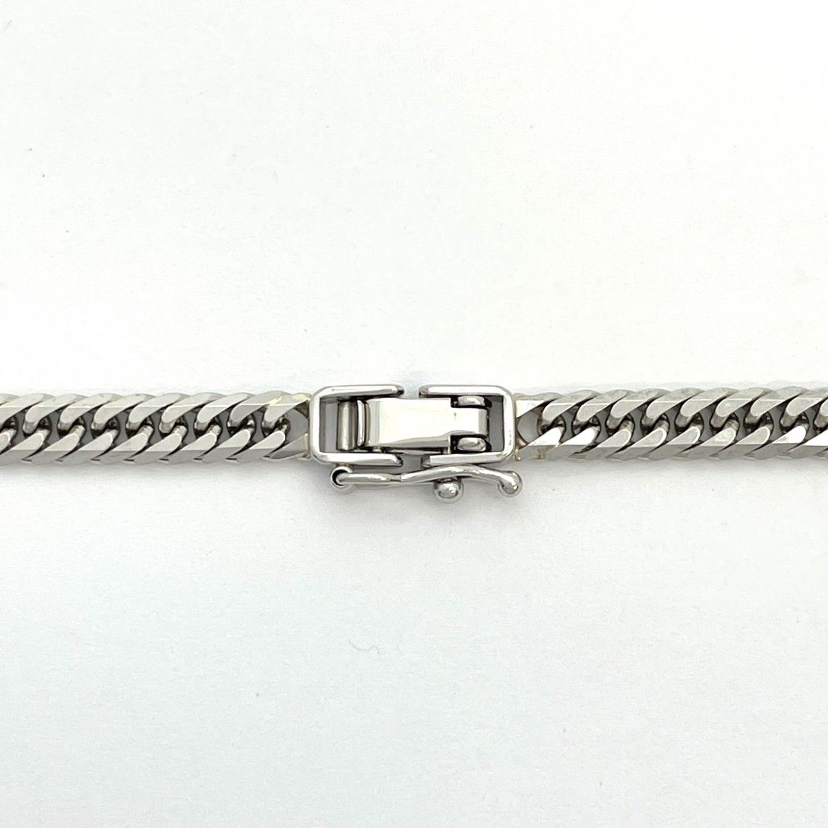 5khe006】喜平 ネックレス Pt850 プラチナ 6面 ダブル 50.2cm 30.4g  