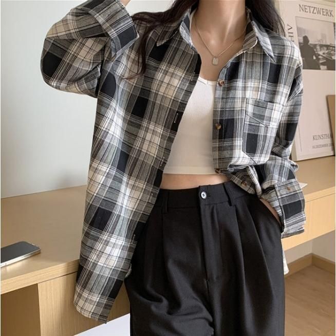シャツ チェックシャツ シャツ レディース 長袖 シャツブラウス