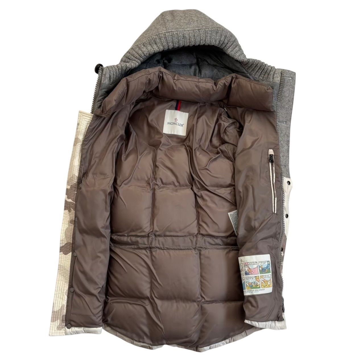 MONCLER モンクレール ダウンジャケット ベージュ系 グレー バーモント