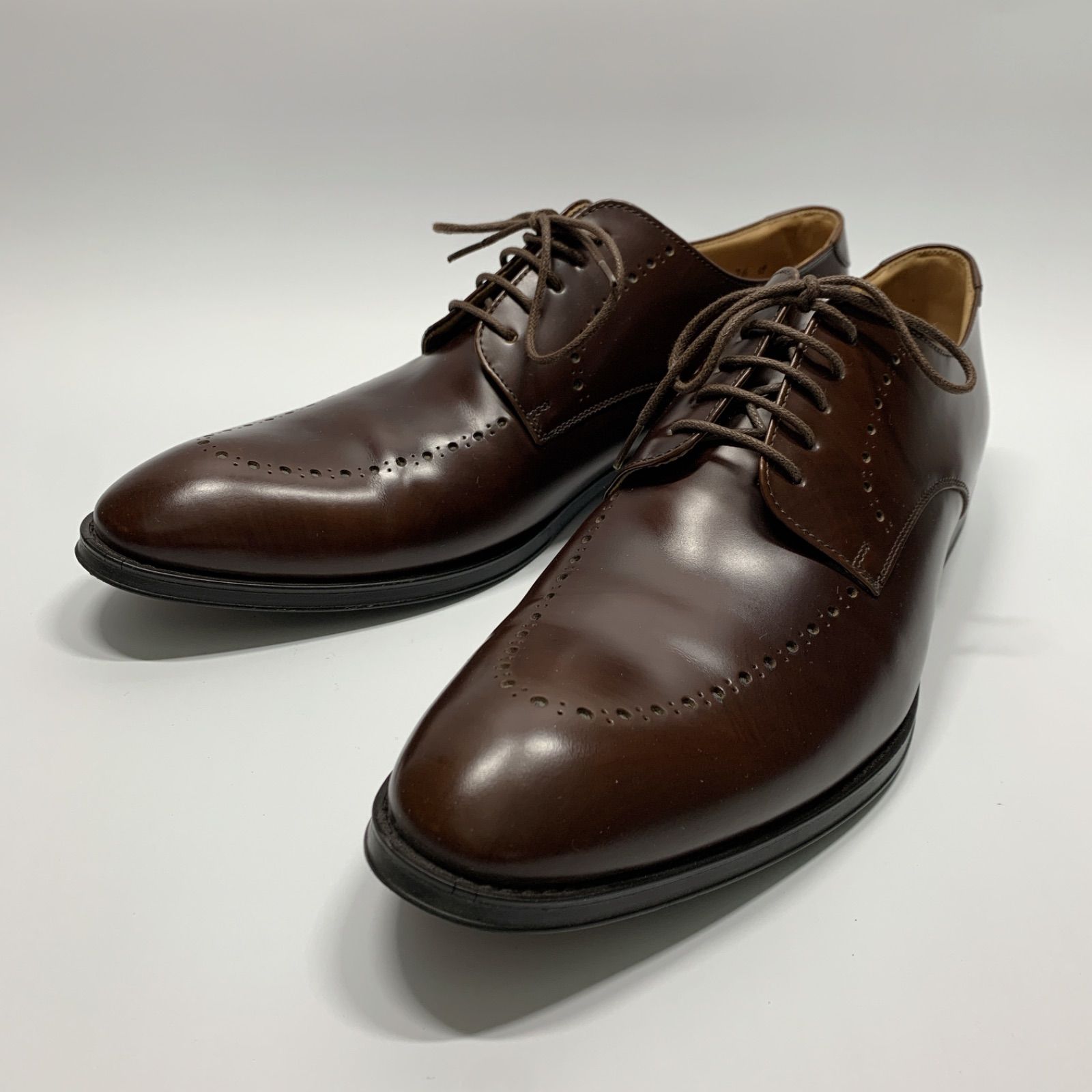 REGAL リーガル ビジネスシューズ Uチップ ブローキング加工 レザー ブラウン 26 ドレスシューズ