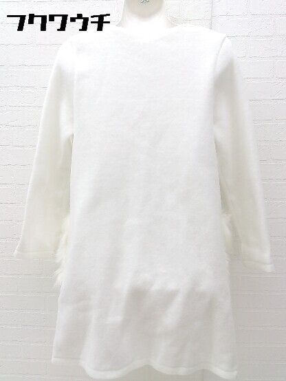 ◇ tocco closet トッコ クローゼット フェイクファー付 長袖 コート ホワイト レディース  【1000027124054】