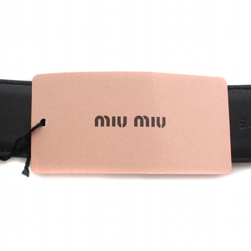 ミュウミュウ　レザーベルト MIU MIU - miu miu レザー ベルトの通販 by CYCLE HEARTS ラクマ