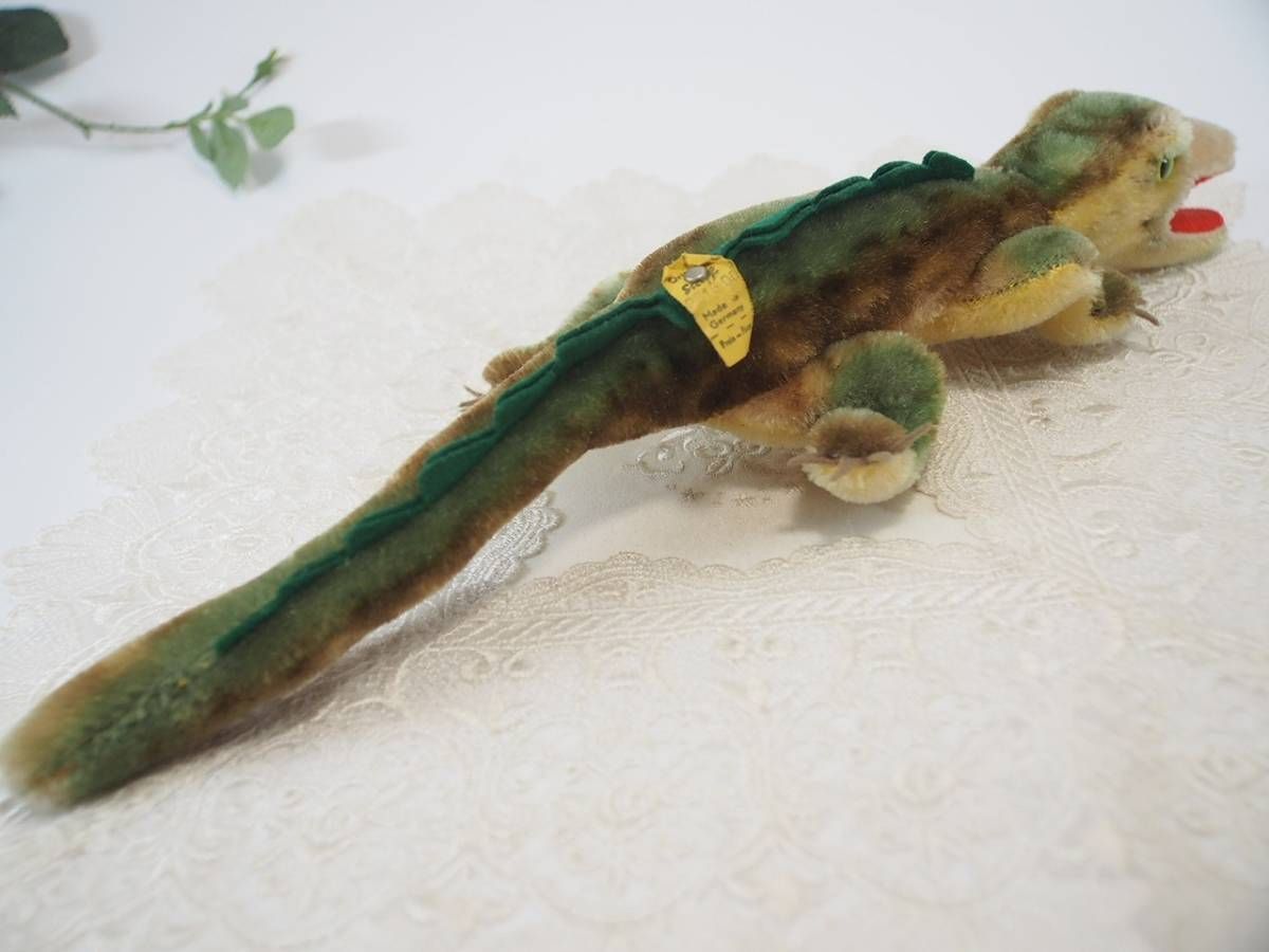 Steiff - ★シュタイフ★Gaty Crocodile 15cm★クロコダイルのガティ/鰐 アンティーク シュタイフ ワニ クロコダイル Steiff Gaty 15cmサイズ
