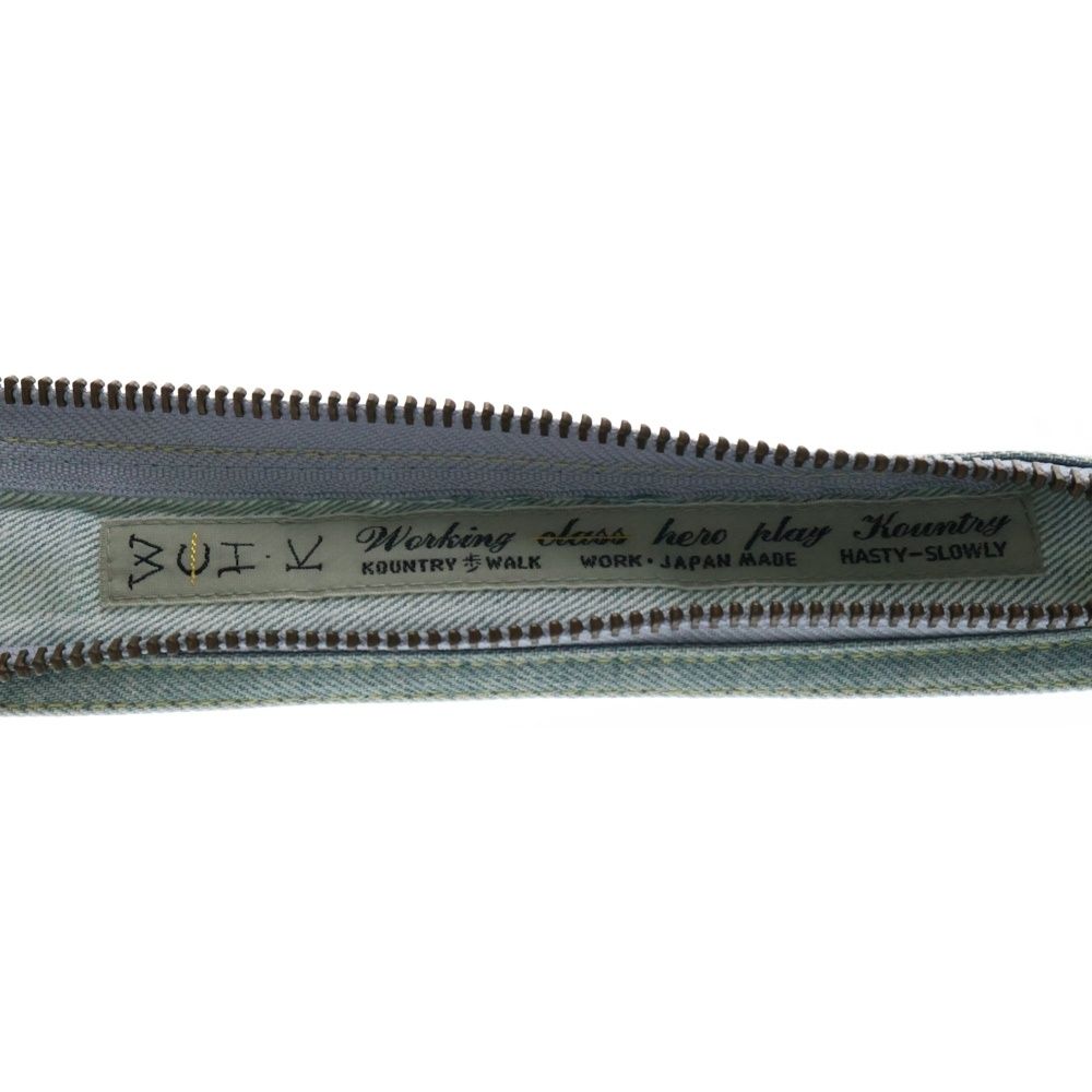 KAPITAL (キャピタル) ジッパー デニムウォレットチェーン インディゴ