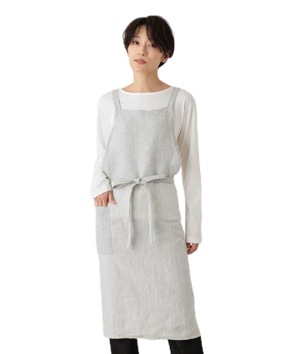 エプロン | 刺繍の森X-CLOTHES【公式通販サイト】 青色 刺繍入り