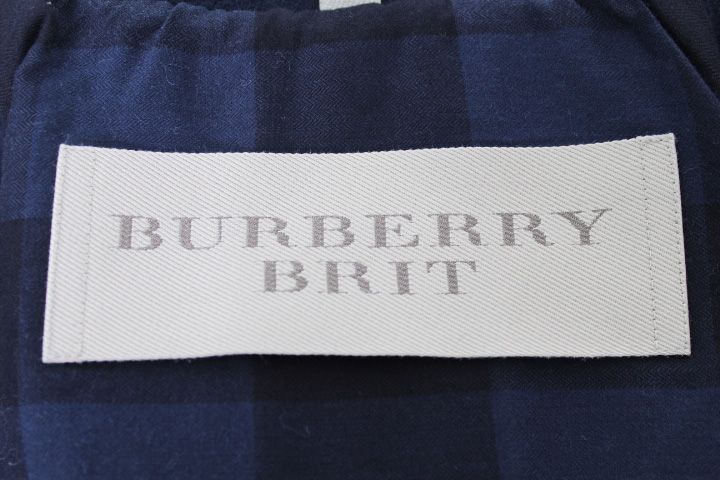 BURBERRY BRIT バーバリーブリット オーバーサイズPコート レザー