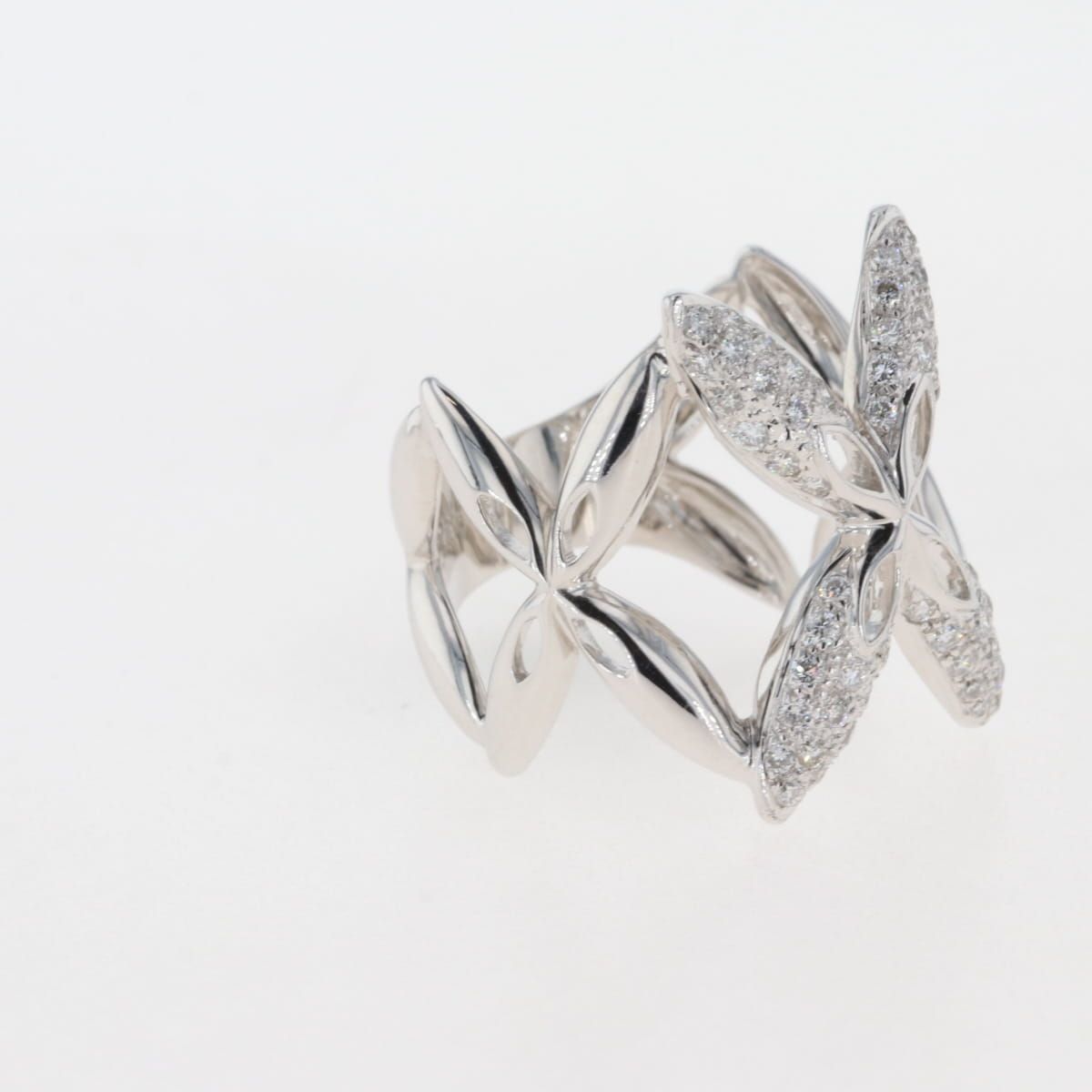メレダイヤ デザインリング 指輪 リング 19.5号 750 ダイヤモンド ...