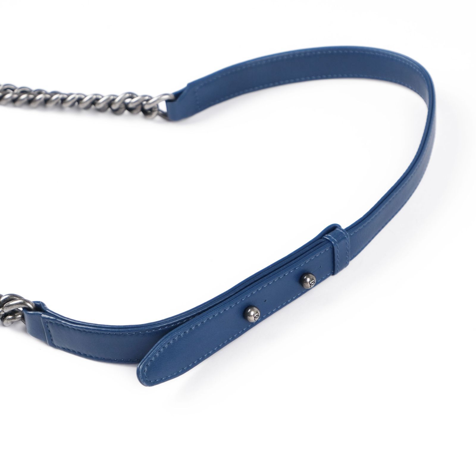 CHANEL ボーイシャネル コットンツイードデニム チェーンショルダーバッグ