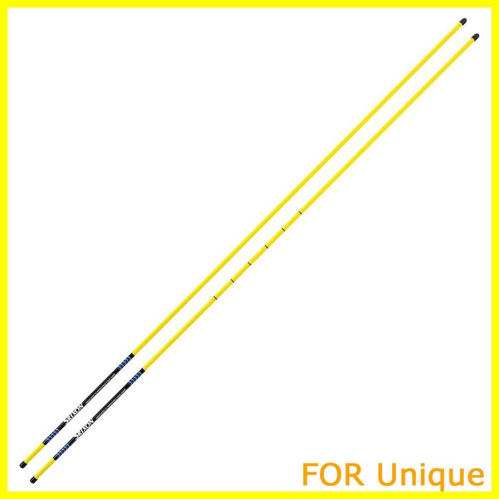 【人気商品】DUNLOP(ダンロップ) スイング練習機 SRIXON ゴルフコンパス GGF-25302 イエロー 本体:1150mm/直角パーツ:直径26m