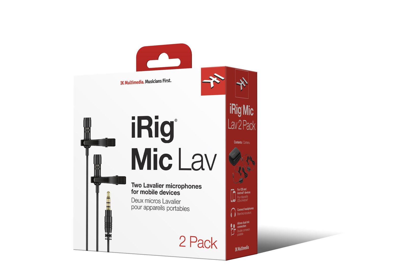 IK Multimedia iRig Mic Lav 2Pack ラベリアマイク ピンマイク 2本セット