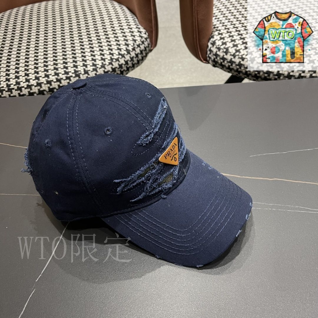 【フォロー割引】PRADA ベースボールキャップ ブルー ネイビー フォロー割引様専用】PRADA ベースボールキャップ ブルー
