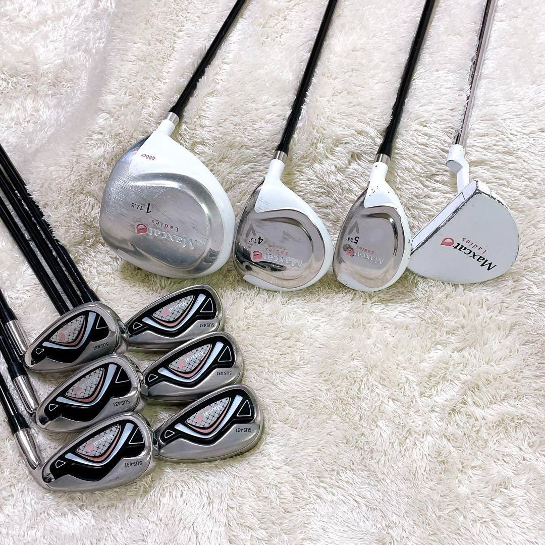 【超歓迎された!】 Maxcat マックスキャット レディースゴルフクラブセット 10本 L 右 ピンク