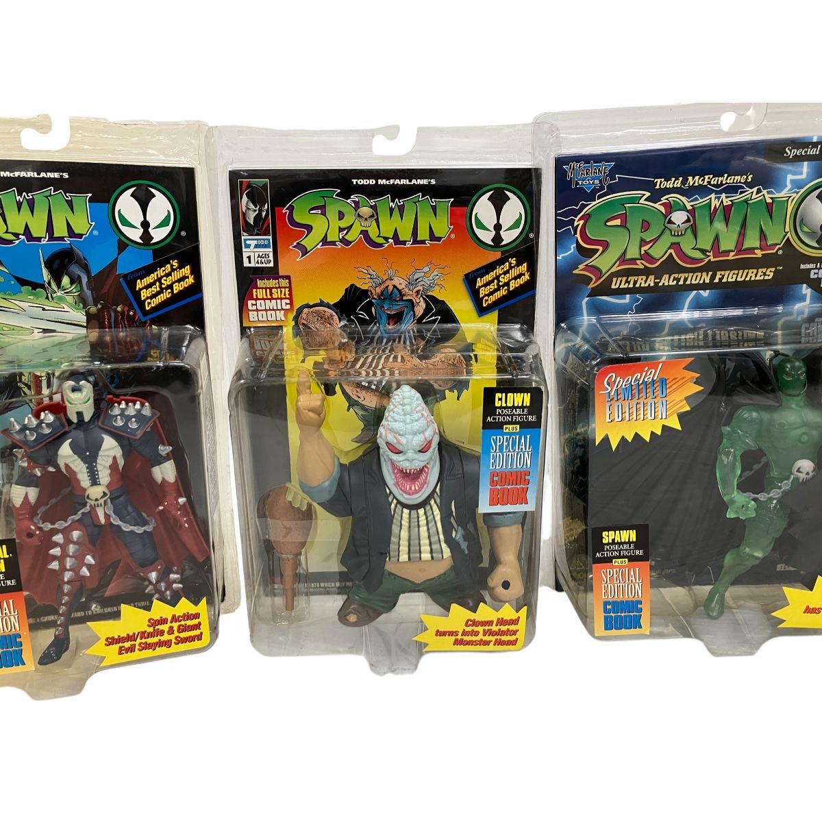 SPAWN フィギュア まとめ売り 【東平750〜】 SPAWN フィギュア 5点セット おまとめ 平成玩具 スポーン 未使用